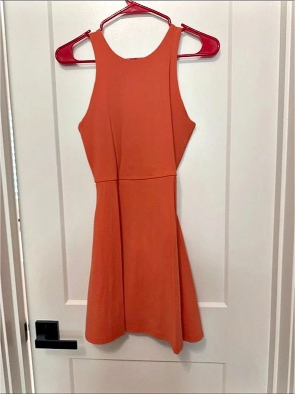 Athleta The Exercise Dress Orange Sleeveless Maxi Dress